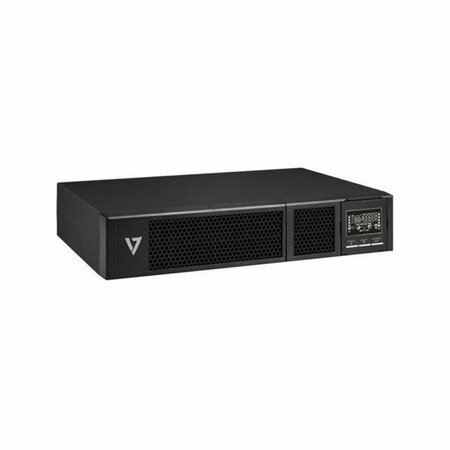 V7 230V 3000Va 3000W On Line 2U Rack-Mountable with LCD 8 x IEC AVR ECO SNMP NC UPS2URM3000DC-NC-1N